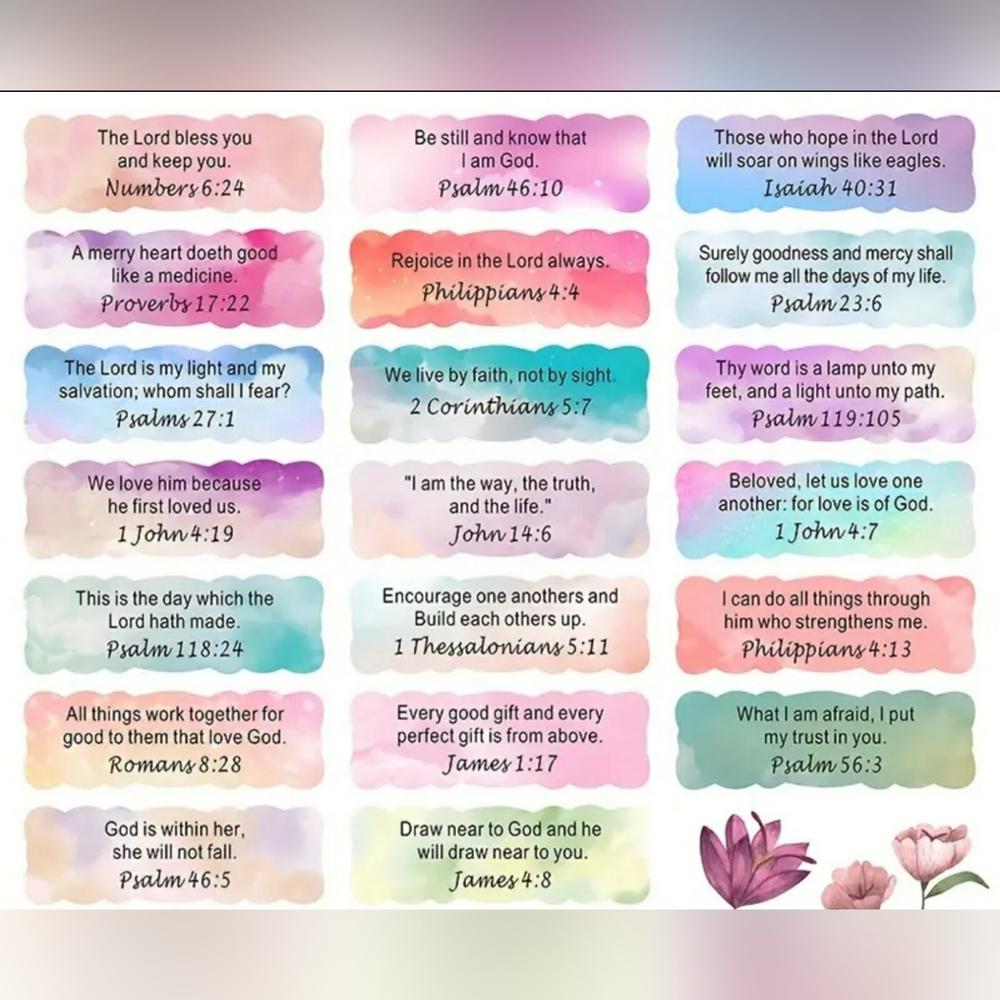 🤍 200 Scripture stickers 🤍